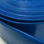 50m Length Blue PVC Layflat Hose Corrosion Resistant for Agricultural Watering