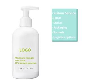 Wholesale OEM / ODM 10% Benzoyl Peroxide Facial Cleanser Deep Clean Acne Remove Dead Skin Pore Scrub Wash Facial Clean Oil Control Face Care from china suppliers