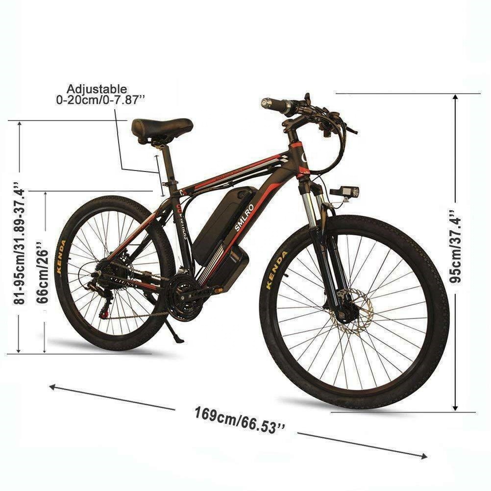 Battery Operated 26 Electric Mountain Bike 48V With 21 Speed Gear