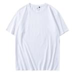 Round Neck Plain T Shirts Cotton 240gsm Thick Round Neck Shirt For Ladies