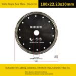 180mm Diamond Cut Circular Saw Blade Hot Pressed Wide Ripple Teeth