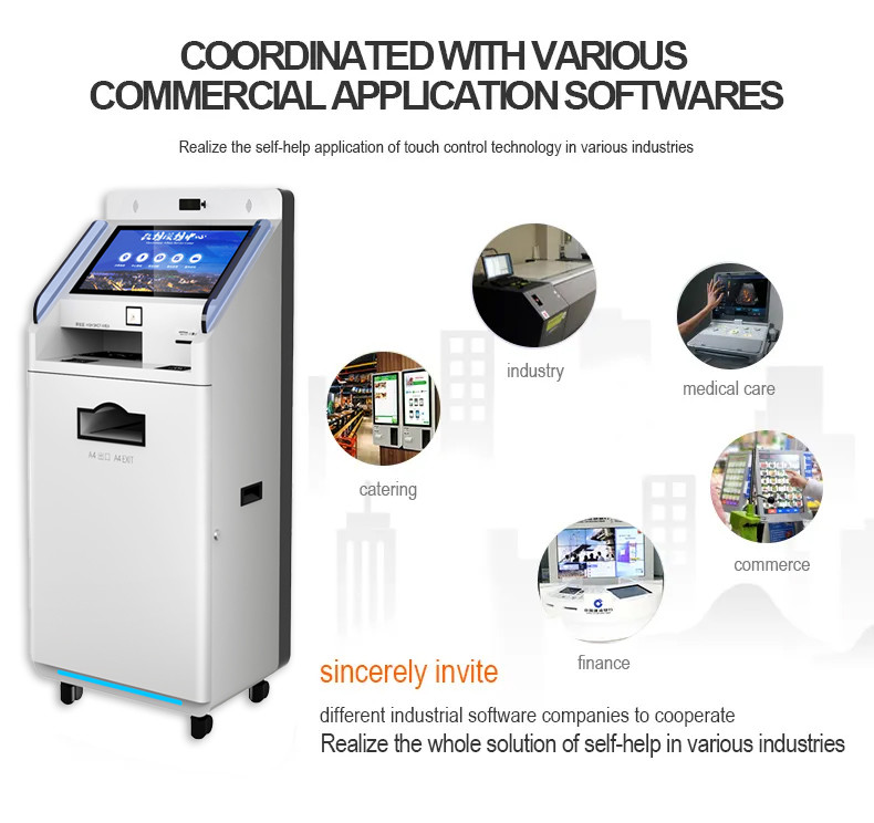 All In One Point Reporting printing terminal Smart Standing self service report print terminal