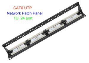 Wholesale 1U 19 Inch UTP Copper Lan Cable 2U CAT5E CAT6 24 48 Port RJ45 Network Patch Panel from china suppliers