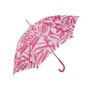 Wholesale Auto Open Metal Silver Frame Paper Printing Promotion Umbrella 46 Inches from china suppliers