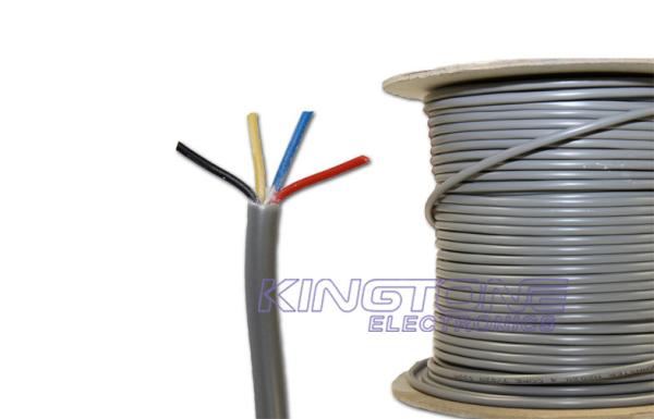 Gray 12 x 0.20mm Conductor Security Alarm Cable , PVC Insulated Cable for