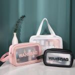 Travel Waterproof Beach Transparent Cosmetic Pouch 3pcs Clear PVC Makeup Bag