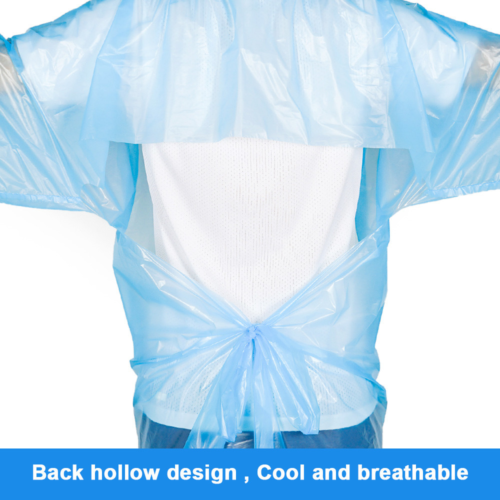 Anti Virus Nurse Inspect Troubleshooting Disposable Waterproof Safty CPE Plastic Isolation Gowns