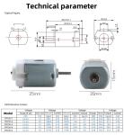 Faradyi Customized Permanent Magnet Mini 130 Motor Brushed Dc Motor Toys Longer