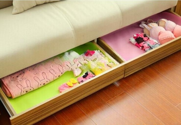 Waterproof Folding Table Mat for Kitchen Cabinet Drawer Household Non-slip Plastic Pad