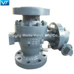 OEM ODM 900lb Trunnion Mounted Ball Valve DBB 4 Inch Bolts Connected