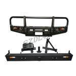 Replacement Front Bumper Guard Protector Rolled Steel For Nissan Y60