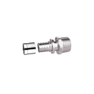 Wholesale Custom Male Straight Connector PF4002 Brass PEX Pipe Connector from china suppliers