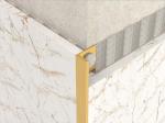 Bright 2.5m Stainless Steel Tile Trim Silver Metal Decorative Bullnose Border