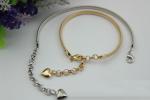 Universal fashion 129 mm length iron material light gold women shoes metal chain