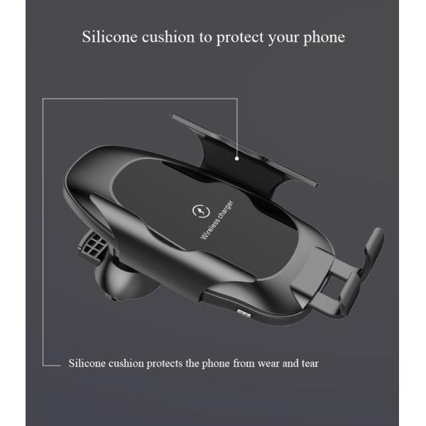 Auto Clamping Car Mount Wireless Charger For Android Mobile Phones