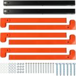 Wall Mount Lumber Storage Metal Rack for Contemporary Design Style Storage