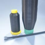 OEM 0.25mm Black Polyester Filament Yarn PET Braided Sleeve
