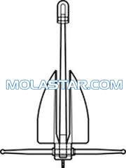 Molastar Stainless Steel Marine LWT Anchor Offshore Anchor Easy Handling Steel