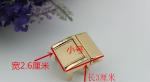 Fashion hardware gunmetal color closure catch clasp metal push press locks for