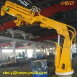 Fishing Vessels Marine Foldable Boom Crane for Boat Builders Marine Ship Deck