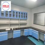 Chemistry Lab Workbench Steel Wood Lab Furniture PP Materials And Multiple