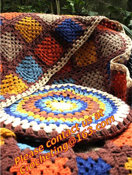 rustic handmade knitted crochet towel blanket carpet tablecrochet blanket sofa