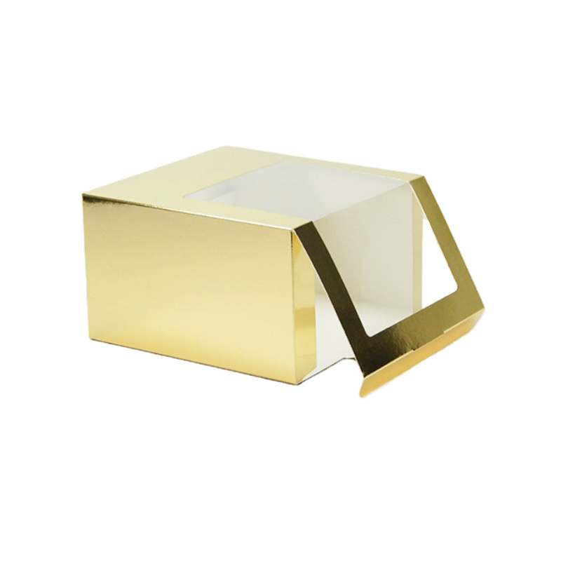 Marble Foldable Paper Packaging Baseball Cap Hat Snapcap Box with Clear Plastic Window