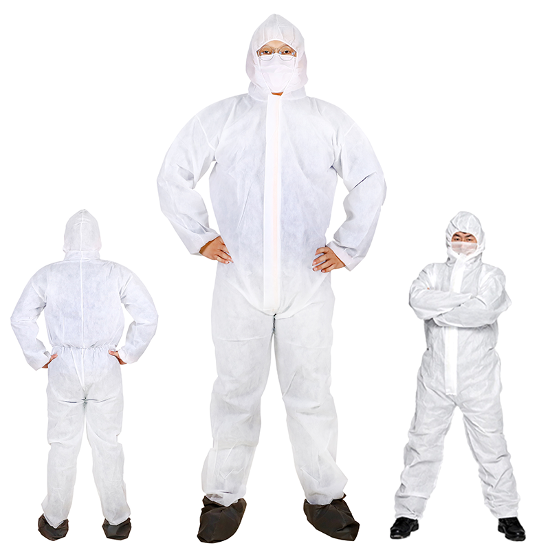 Non Woven OEM Pp Industrial Polyethylene Disposable Coveralls Dust Proof
