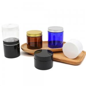 Wholesale Medical Airless Empty Plastic PET Jar Cosmetic Glass Jar With Metal Lid from china suppliers