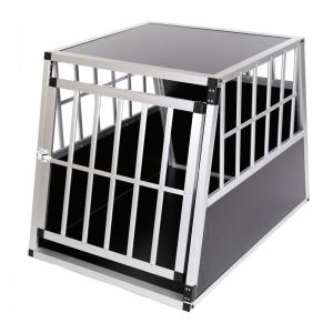 Wholesale Aluminium dog pet cage transport crate car travel carrier box 66x90x69,5 cm from china suppliers