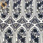 African Beaded Sequins Embroidered Dress Lace Fabric 91.44Cm Length