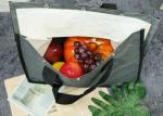 Gray Thick Recyclable Large PP Woven Bag With Metal Buckle