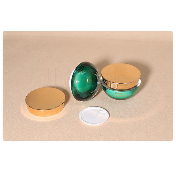 New Design Luxury 30-120ml 50g 30g Dark Green Skincare Packaging Cosmetic Refillable Acrylic Lotion Bottle with Pump