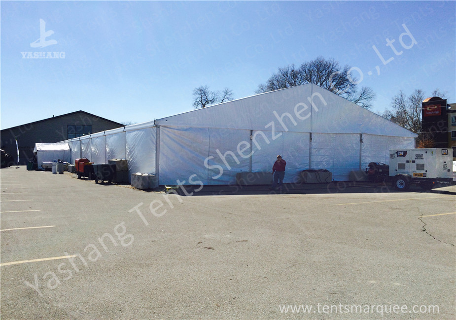 Parties Portable Aluminium Frame Tents Pvc Fabric , Glass , Abs Wall