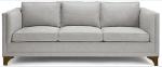 Durable Stylish Grey Living Room Furniture 200*87*80cm Long Gray Sofa ISO 14001