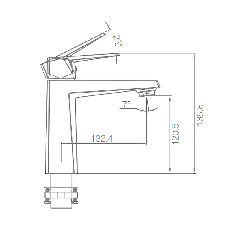 Sanitary Ware Vanity Faucets Single Hole for Bathroom Lavatory