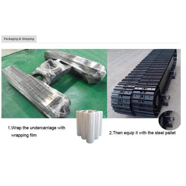 Hydraulic Rubber And Steel Crawler Track Undercarriage With Folding Tower