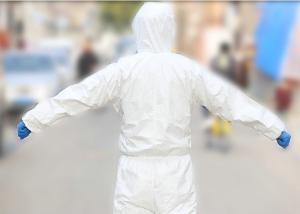Wholesale Anti Epidemic Disposable Hooded Coveralls Chemical Resistant Coveralls from china suppliers
