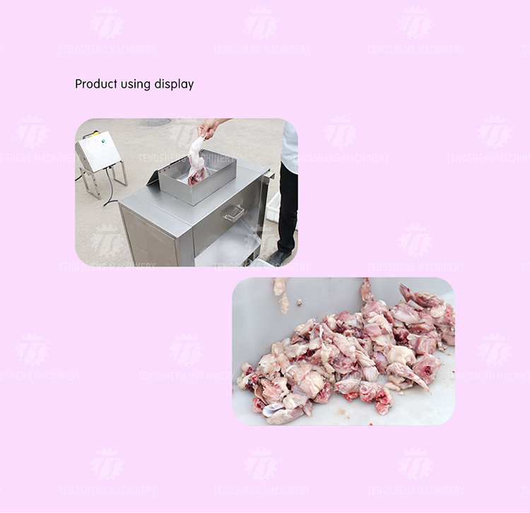 380V 2.2KW Canteen fresh meat slicing machine chicken neck duck neck slicing machine meat slicing machine
