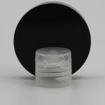 Round PP Cosmetic Bottle Clear 24mm Flip Top Lid