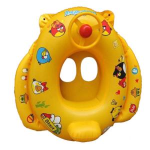 Wholesale 65*60cm Max Capability 23KG Children Swim Ring Baby Sitting Circle Life Floating cartoon from china suppliers