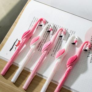 Wholesale Creative Big Beak Flamingo Silicone Neutral Pen 0.5mm Quick Dry Ink Soft Rubber Gel Pen from china suppliers