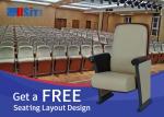 BS5852 Saleeater Room Public Theater Seating Soft Cushioned Upholstery Theater