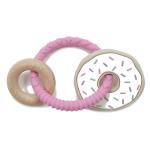 Laser Logo Silicone Wood Teether Infant Baby BPA Free Nursing Bracelet