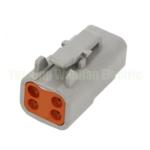 Female Automotive Sealed 4 Pin Waterproof Plug DTM06-4S ATM06-4S For Electric