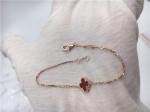 Van Cleef Arpels 18K Gold Bracelet Sweet Style Carnelian For Young Girl