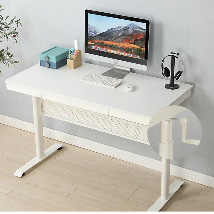 Custom Desktop Color Manual Height Adjustable Computer Gaming Desk for Living Room