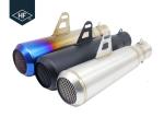 Slip On 45 Steel Custom Motorcycle Mufflers , Colored 51mm Motorcycle Muffler