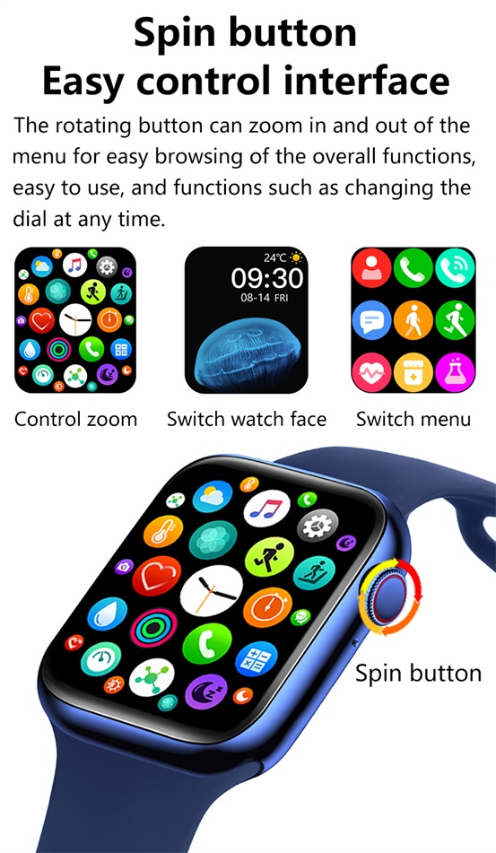 HW22 Amazfit Square Shape Smartwatch Heart Rate Pulse Oximeter Bracelet
