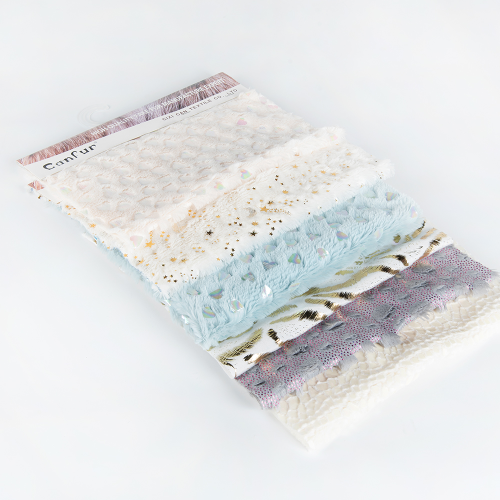 Luxurious 100% Polyester Knitted Plush Toy Fabric with Long Pile Faux Fur